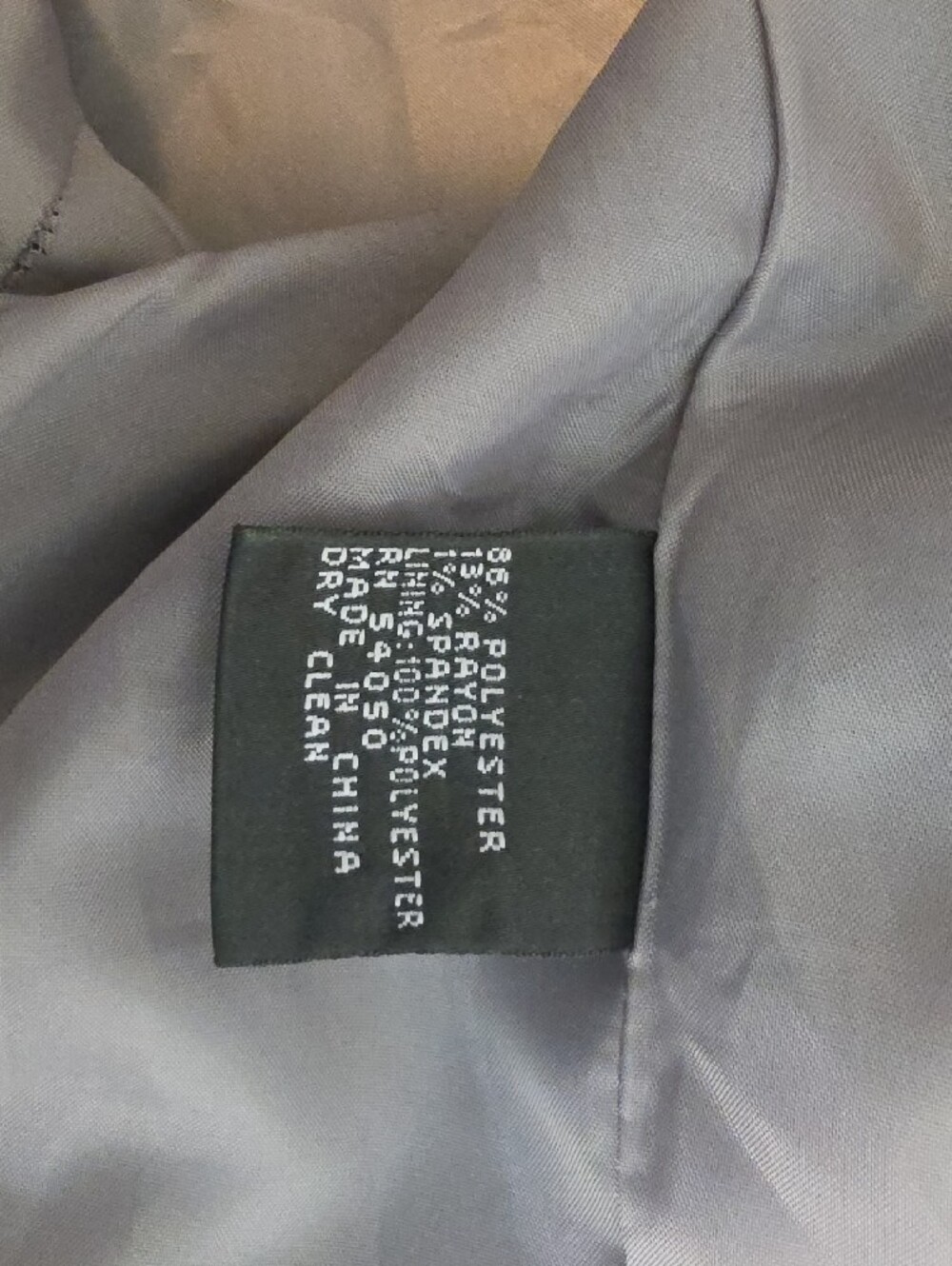 Anne Klein Gray Ruffle-Front Pantsuit - Picture 4 of 5